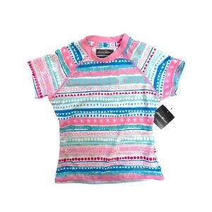 Eddie Bauer Colorful Kids Rash GuardSwim Shirt size 7/8